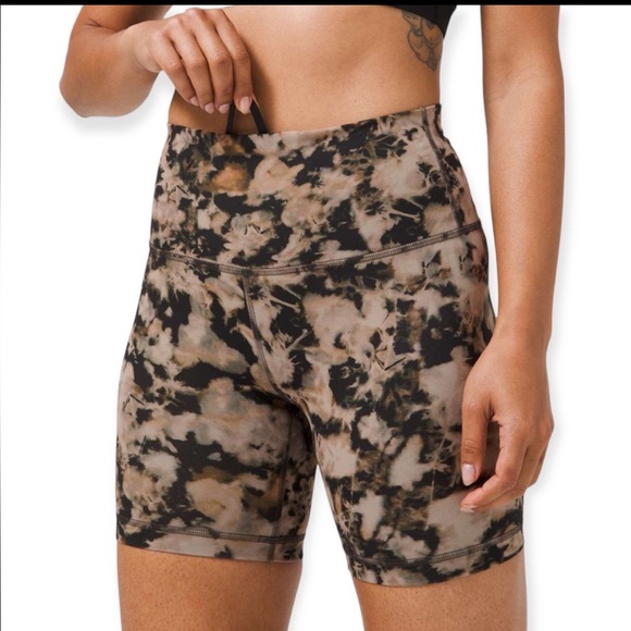 lululemon athletica Pants - Lululemon Wunder Train High-Rise Short 6" in Dispersed Light Raw Linen Multi 2